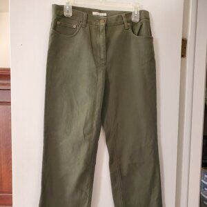 Jones Sport, Jeans, Size 8, Green, Straight leg, Womens
